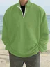 Royaura Outdoor Warm Stand Collar Men's Zipper Long Sleeve Hoodie