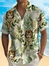 Royaura® Beach Holiday Tiger Men's Hawaiian Shirt Stretch Easy Care Quick Dry Camp Shirt Big Tall