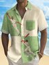 Royaura® Vintage Baseball Print Men's Hawaiian Shirt Breathable Comfortable Pocket Camping Shirt Big Tall