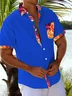 Royaura® Basic Men's Hawaiian Shirt Abstract Textured Print Stretch Pocket Camping Shirt