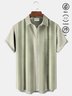 Royaura® Vintage Bowling Stripe Print Chest Pocket Men's High Shirt Big Tall