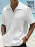 Royaura® Basic Casual Seersucker Men's Button Pocket Short Sleeve Shirt Big & Tall