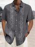 Royaura® Vintage Bowling Floral Print Men's Chest Pocket Stretch Guevara Shirt Big Tall